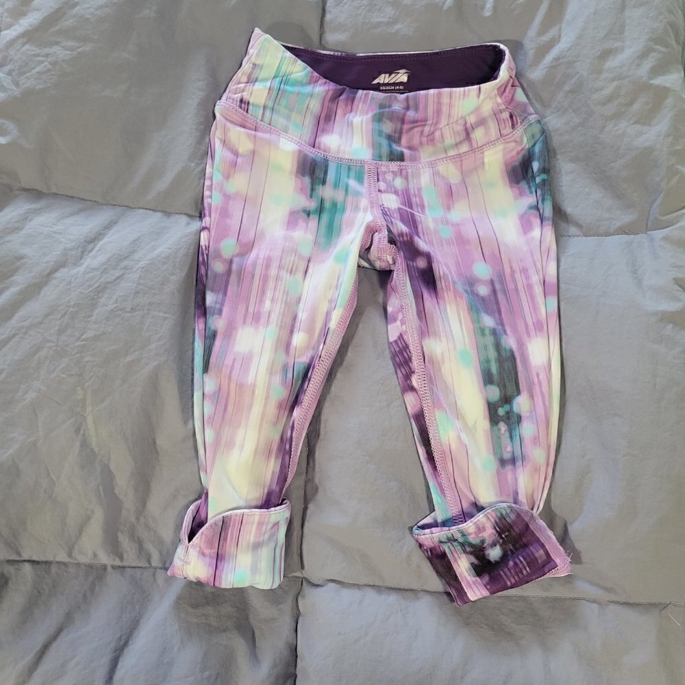 Avia performance leggings with purple hues - Picture 5 of 10